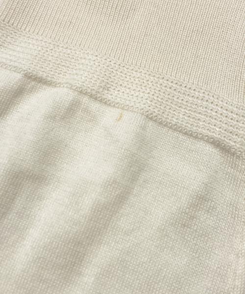 Dior（ディオール）Dior (ディオール) Jardin シルク混 フローラル刺繍 ニット ベージュ サイズ:SIZE Sの古着・服飾アイテム