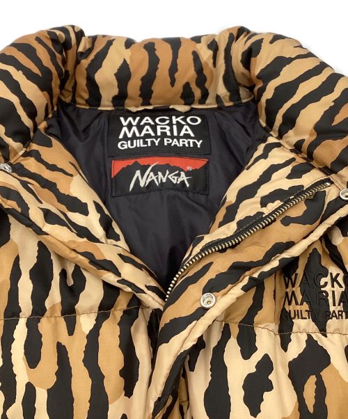 WACKO MARIA（ワコマリア）WACKO MARIA (ワコマリア) NANGA (ナンガ) レオパード柄ダウンジャケット ブラウン×ブラック サイズ:XLの古着・服飾アイテム