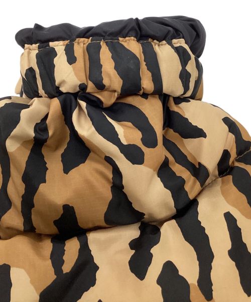 WACKO MARIA（ワコマリア）WACKO MARIA (ワコマリア) NANGA (ナンガ) レオパード柄ダウンジャケット ブラウン×ブラック サイズ:XLの古着・服飾アイテム