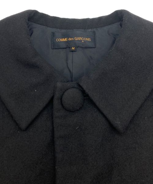 COMME des GARCONS（コムデギャルソン）COMME des GARCONS (コムデギャルソン) ウールギャバ切替マキシコート ブラック サイズ:SIZE Mの古着・服飾アイテム