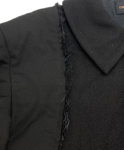 COMME des GARCONS（コムデギャルソン）COMME des GARCONS (コムデギャルソン) ウールギャバ切替マキシコート ブラック サイズ:SIZE Mの古着・服飾アイテム