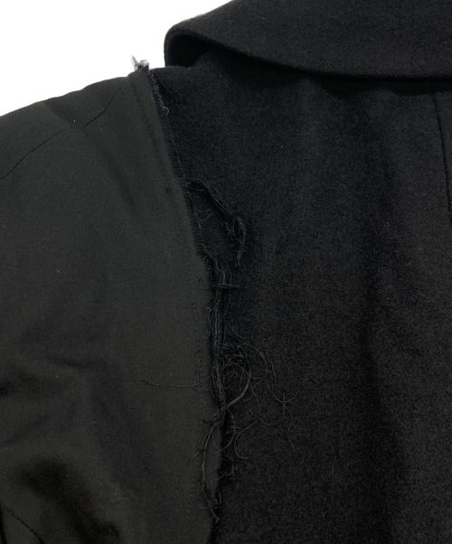 COMME des GARCONS（コムデギャルソン）COMME des GARCONS (コムデギャルソン) ウールギャバ切替マキシコート ブラック サイズ:SIZE Mの古着・服飾アイテム