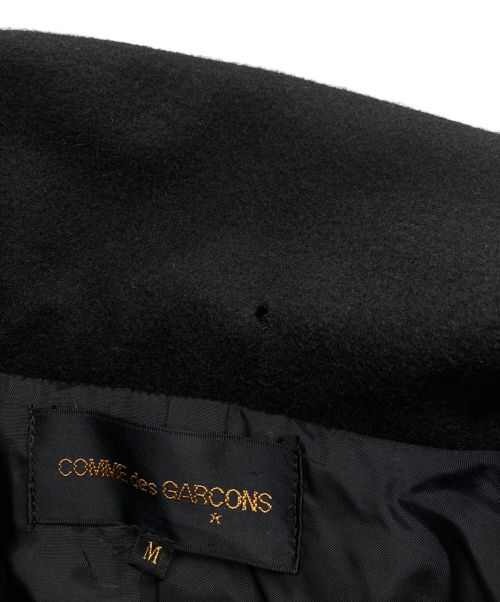 COMME des GARCONS（コムデギャルソン）COMME des GARCONS (コムデギャルソン) ウールギャバ切替マキシコート ブラック サイズ:SIZE Mの古着・服飾アイテム