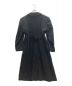 COMME des GARCONS (コムデギャルソン) ウールギャバ切替マキシコート ブラック サイズ:SIZE M：39000円