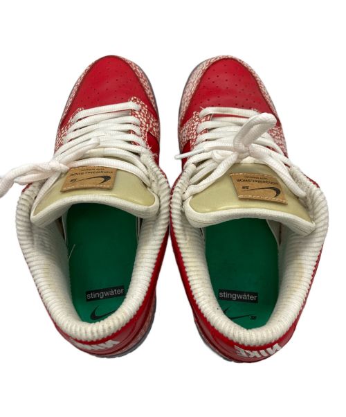 NIKE SB（ナイキエスビー）NIKE SB (ナイキエスビー) DUNK LOW OG QS レッド×ホワイト サイズ:US8の古着・服飾アイテム