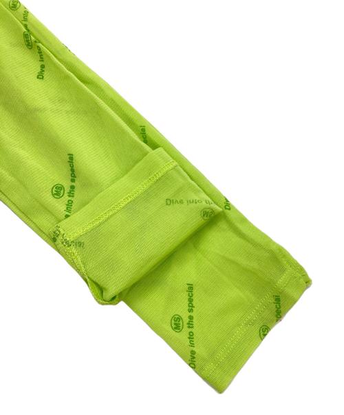 MAISON SPECIAL（メゾンスペシャル）MAISON SPECIAL (メゾンスペシャル) Rubber Print Mesh Top イエロー サイズ:SIZE Freeの古着・服飾アイテム