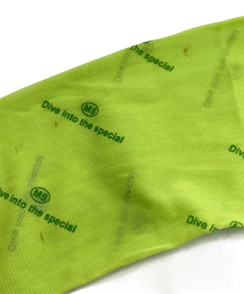 MAISON SPECIAL（メゾンスペシャル）MAISON SPECIAL (メゾンスペシャル) Rubber Print Mesh Top イエロー サイズ:SIZE Freeの古着・服飾アイテム