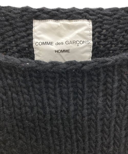 COMME des GARCONS HOMME（コムデギャルソン オム）COMME des GARCONS HOMME (コムデギャルソン オム) 90’sウールニット ブラック×ブラウン サイズ:SIZE FREEの古着・服飾アイテム