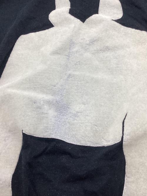 Yves Saint Laurent（イヴサンローラン）Yves Saint Laurent (イヴサンローラン) フロッキープリントTシャツ ブラック サイズ:SIZE 36の古着・服飾アイテム