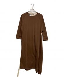 BASERANGE（ベースレンジ）の古着「バックオープンワンピース」｜ブラウン