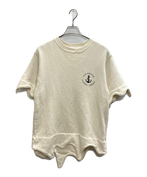 Dinoworks（ディノワークス）Dinoworks (ディノワークス) EGG SWEAT TEE アイボリー サイズ:Mの古着・服飾アイテム