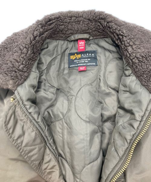 ALPHA（アルファ）ALPHA (アルファ) B-15フライトジャケット ブラウン サイズ:XSの古着・服飾アイテム