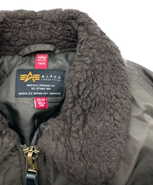 ALPHA（アルファ）ALPHA (アルファ) B-15フライトジャケット ブラウン サイズ:XSの古着・服飾アイテム
