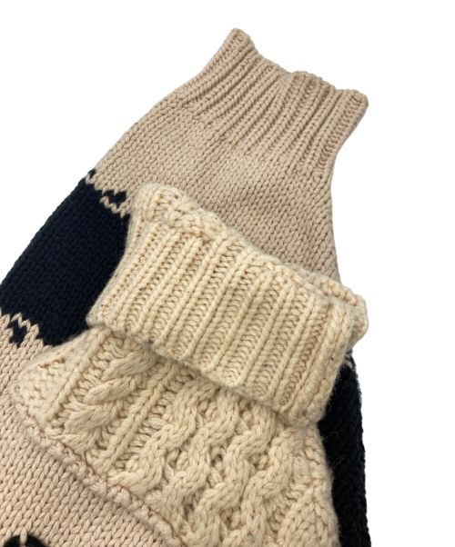 ROTOL（ロトル）ROTOL (ロトル) FRANKEN C/N KNIT MULTI ベージュ サイズ:SIZE 3の古着・服飾アイテム