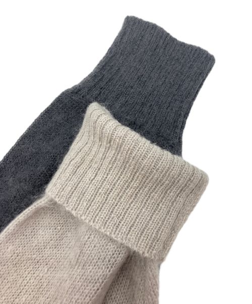 TTT MSW（ティー）TTT MSW (ティー) バイカラーモヘアニットカーディガン グレー サイズ:SIZE XLの古着・服飾アイテム