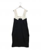 SUM1 STYLEスミスタイル）の古着「バイカラーコクーンジャンスカ」｜ブラック