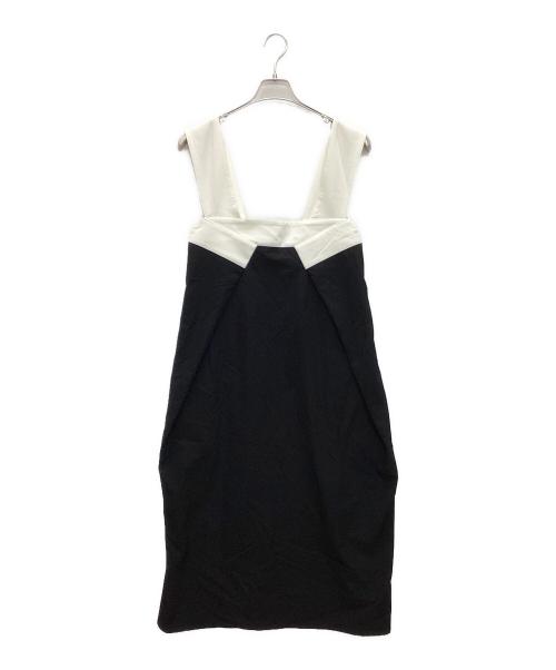 SUM1 STYLE（スミスタイル）SUM1 STYLE (スミスタイル) バイカラーコクーンジャンスカ ブラック サイズ:Fの古着・服飾アイテム