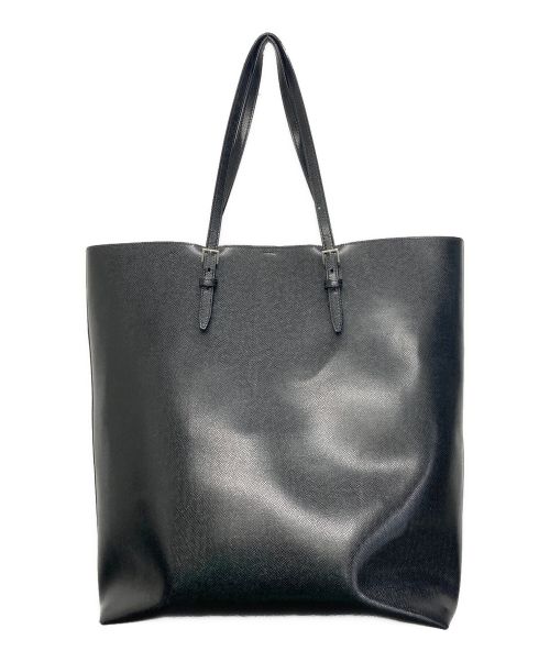 Saint Laurent Paris（サンローランパリ）Saint Laurent Paris (サンローランパリ) レザートートバッグ ブラックの古着・服飾アイテム