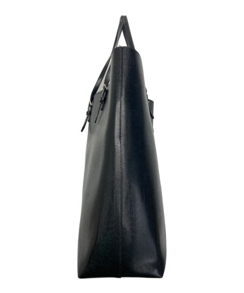 Saint Laurent Paris（サンローランパリ）Saint Laurent Paris (サンローランパリ) レザートートバッグ ブラックの古着・服飾アイテム