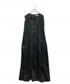 ADEAMアディアム）の古着「コットン ノースリーブ ワンピース」｜ブラック