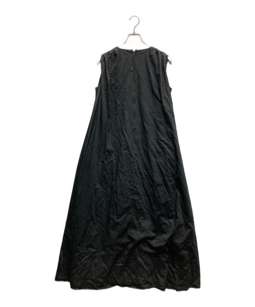 ADEAM（アディアム）ADEAM (アディアム) コットン ノースリーブ ワンピース ブラック サイズ:SIZE XSの古着・服飾アイテム