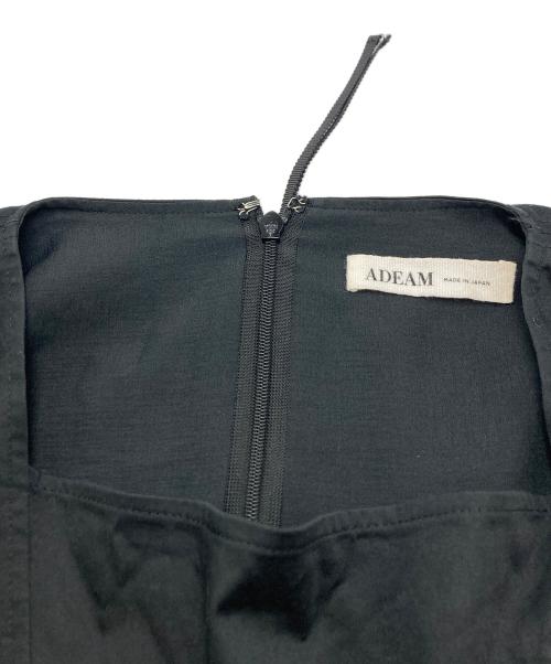 ADEAM（アディアム）ADEAM (アディアム) コットン ノースリーブ ワンピース ブラック サイズ:SIZE XSの古着・服飾アイテム