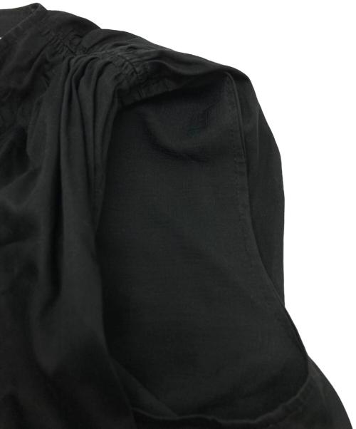 ADEAM（アディアム）ADEAM (アディアム) コットン ノースリーブ ワンピース ブラック サイズ:SIZE XSの古着・服飾アイテム