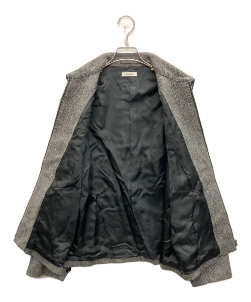 INTERIM（インテリム）INTERIM (インテリム) ウールツイード ハリントンジャケット グレー サイズ:SIZE 5(L)の古着・服飾アイテム