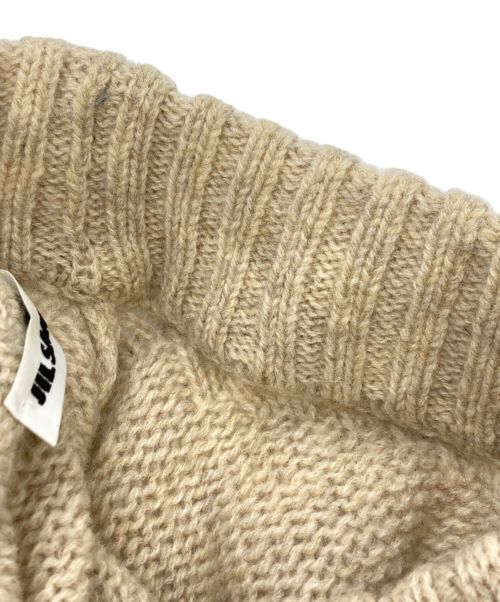 JIL SANDER（ジルサンダー）JIL SANDER (ジルサンダー) モックネックニット ベージュ サイズ:SIZE 48の古着・服飾アイテム