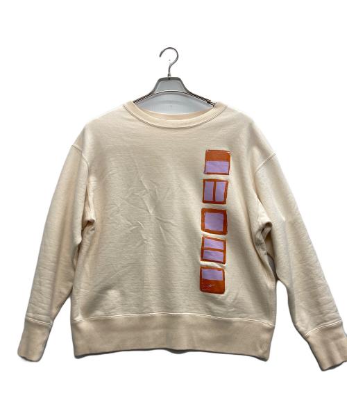 AUBETT（オーベット）AUBETT (オーベット) プリントスウェット アイボリー サイズ:5の古着・服飾アイテム