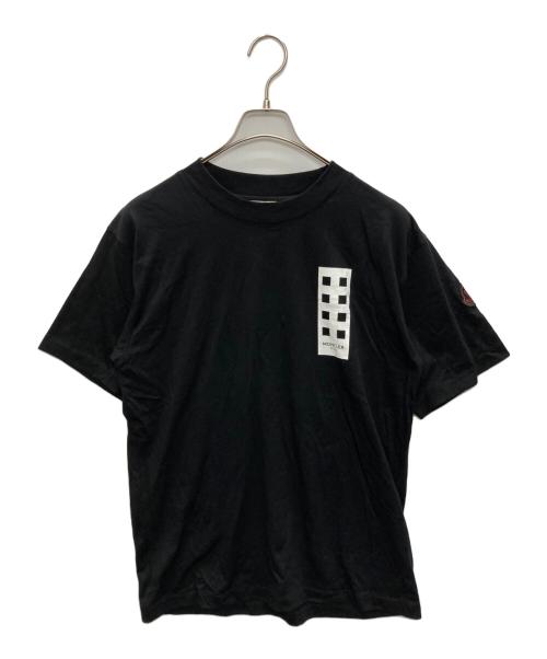 MONCLER GENIUS（モンクレール ジーニアス）MONCLER GENIUS (モンクレール ジーニアス) Palm Angels (パーム エンジェルス) MAGLIA T-SHIRT ブラック サイズ:SIZE Lの古着・服飾アイテム