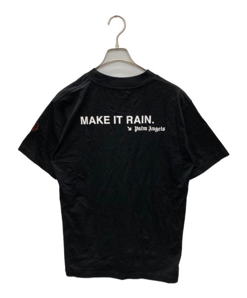 MONCLER GENIUS（モンクレール ジーニアス）MONCLER GENIUS (モンクレール ジーニアス) Palm Angels (パーム エンジェルス) MAGLIA T-SHIRT ブラック サイズ:SIZE Lの古着・服飾アイテム