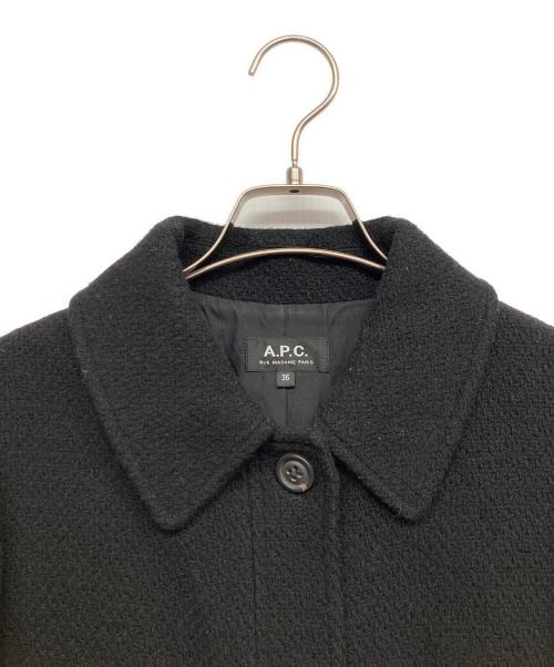 A.P.C.（アーペーセー）A.P.C. (アーペーセー) ウールコート ブラック サイズ:36の古着・服飾アイテム