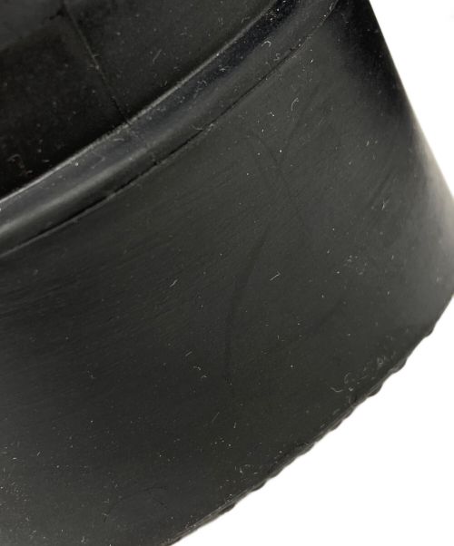 MSGM（エムエスジーエム）MSGM (エムエスジーエム) ロゴエンボスアンクルブーツ ブラック サイズ:SIZE 36の古着・服飾アイテム