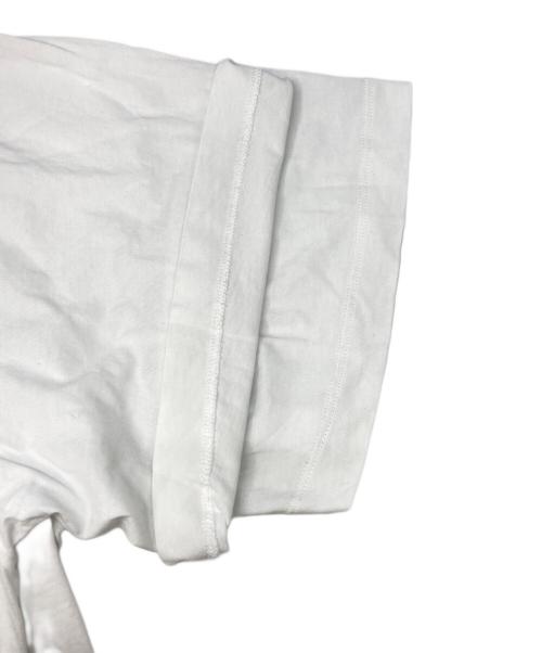 MM6 Maison Margiela（エムエムシックスメゾンマルジェラ）MM6 Maison Margiela (エムエムシックス メゾンマルジェラ) ロゴパッチTシャツ ホワイト サイズ:SIZE Lの古着・服飾アイテム