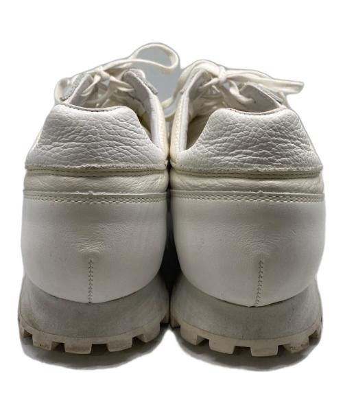 ZDA（ゼットディエー）ZDA (ゼットディエー) オールレザー スニーカー ホワイト サイズ:43の古着・服飾アイテム