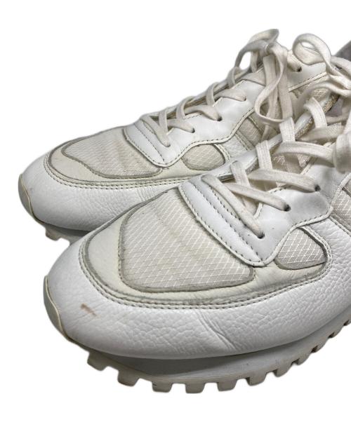 ZDA（ゼットディエー）ZDA (ゼットディエー) オールレザー スニーカー ホワイト サイズ:43の古着・服飾アイテム