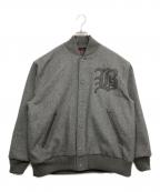 68&BROTHERS68&ブラザーズ）の古着「Melton Varsity Jacket」｜グレー