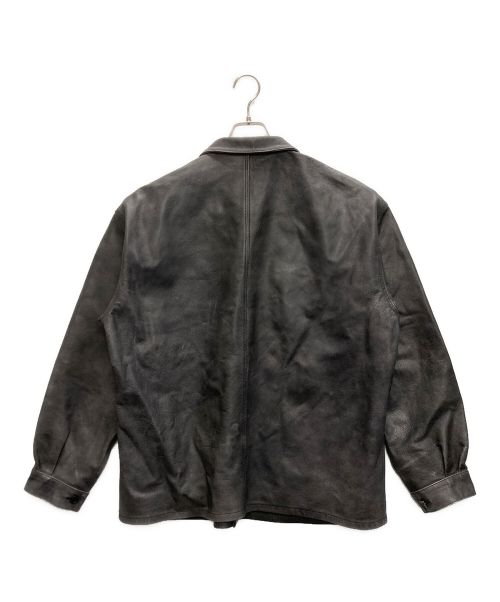 seven by seven（セブンバイセブン）seven by seven (セブンバイセブン) ユーロ ワーク レザー ジャケット グレー サイズ:SIZE Mの古着・服飾アイテム