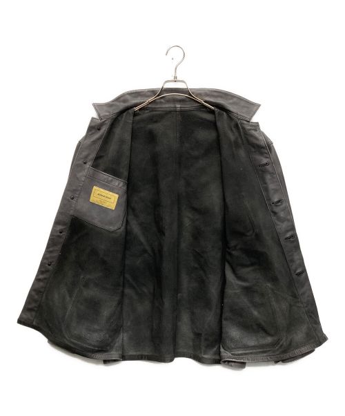 seven by seven（セブンバイセブン）seven by seven (セブンバイセブン) ユーロ ワーク レザー ジャケット グレー サイズ:SIZE Mの古着・服飾アイテム