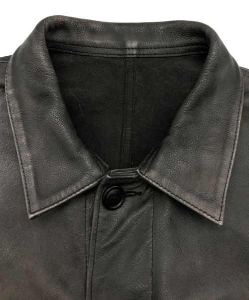 seven by seven（セブンバイセブン）seven by seven (セブンバイセブン) ユーロ ワーク レザー ジャケット グレー サイズ:SIZE Mの古着・服飾アイテム