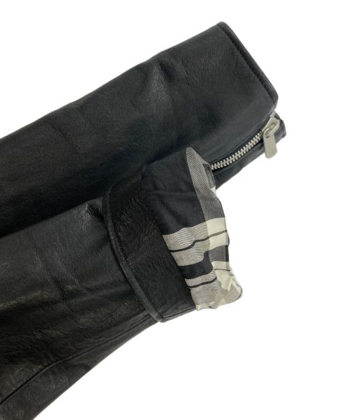 nonnative（ノンネイティブ）nonnative (ノンネイティブ) カウレザーダブルライダースジャケット ブラックの古着・服飾アイテム