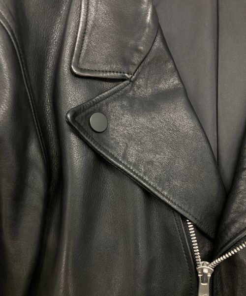 nonnative（ノンネイティブ）nonnative (ノンネイティブ) カウレザーダブルライダースジャケット ブラックの古着・服飾アイテム