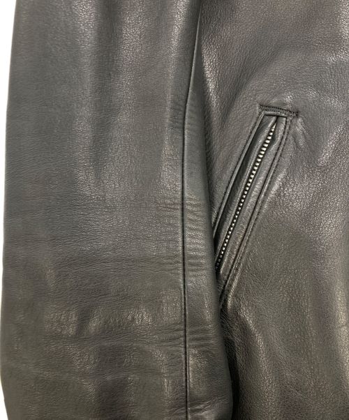 nonnative（ノンネイティブ）nonnative (ノンネイティブ) カウレザーダブルライダースジャケット ブラックの古着・服飾アイテム