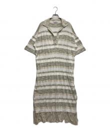 SLOBE IENA（スローブ イエナ）の古着「スキッパーフリンジワンピース」｜アイボリー