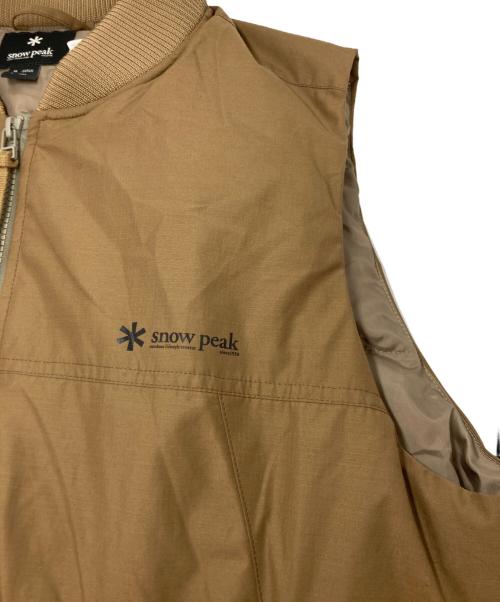 Snow peak（スノーピーク）snow peak (スノーピーク) ダウンベスト ベージュ サイズ:SIZE XLの古着・服飾アイテム
