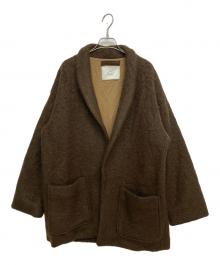 gold（ゴールド）の古着「WOOL SHAGGY ROBE JACKET」｜ブラウン