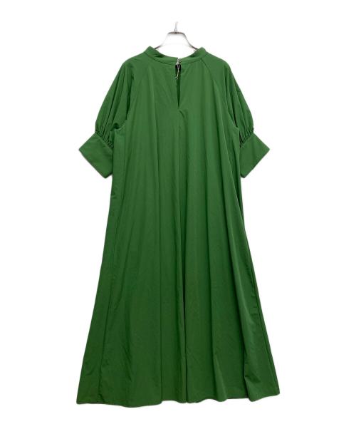 ear PAPILLONNER（イアパピヨネ）ear PAPILLONNER (イアパピヨネ) ボリュームスリーブギャザーワンピース グリーン サイズ:Fの古着・服飾アイテム