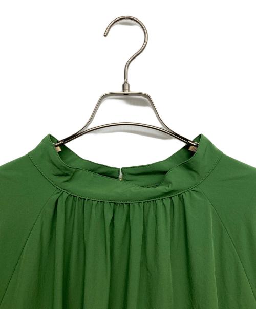 ear PAPILLONNER（イアパピヨネ）ear PAPILLONNER (イアパピヨネ) ボリュームスリーブギャザーワンピース グリーン サイズ:Fの古着・服飾アイテム