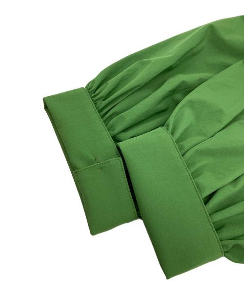 ear PAPILLONNER（イアパピヨネ）ear PAPILLONNER (イアパピヨネ) ボリュームスリーブギャザーワンピース グリーン サイズ:Fの古着・服飾アイテム